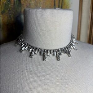 Antique Rhinestone Choker Necklace